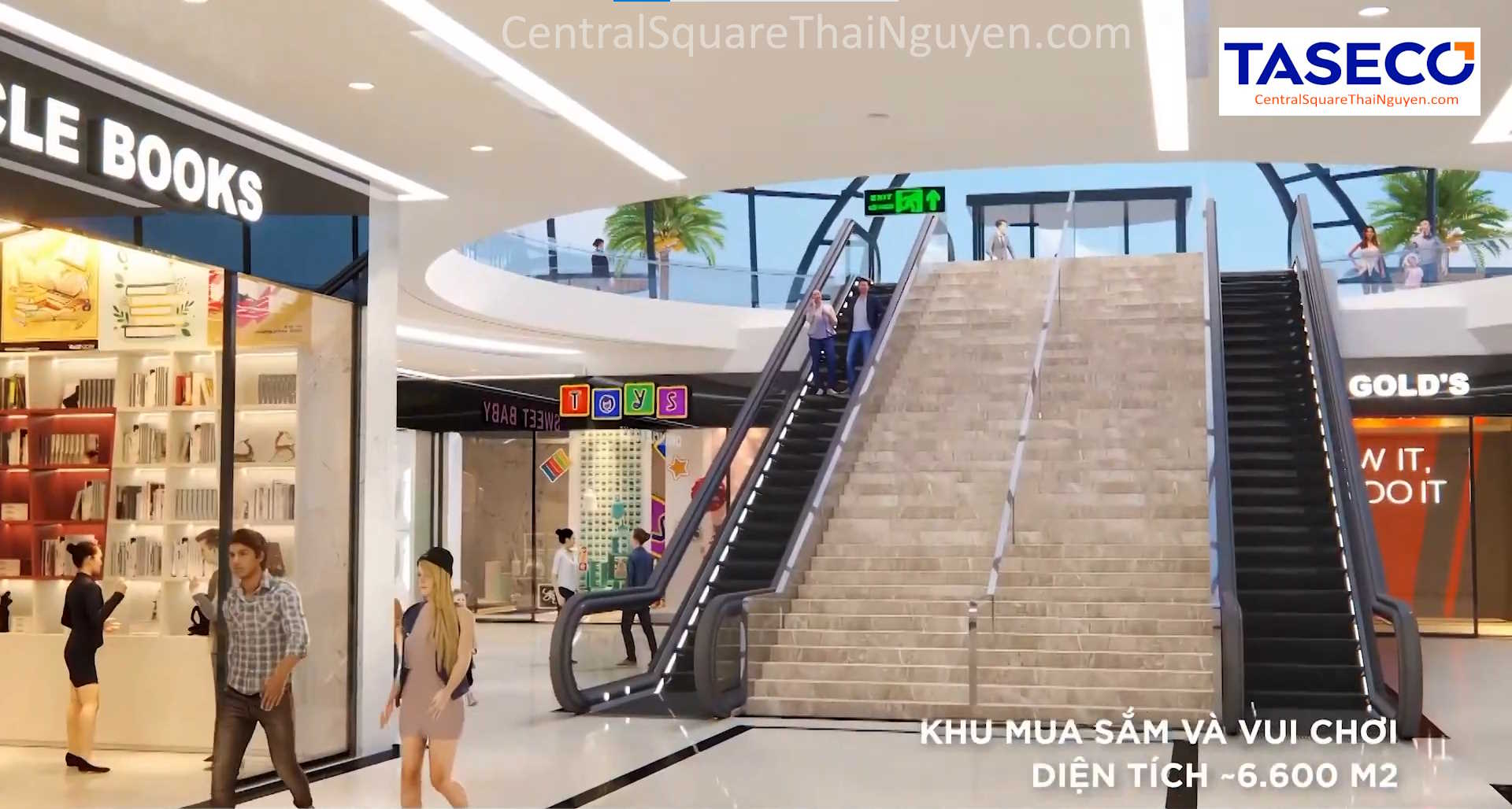 Central Square Thái Nguyên - trung tâm thương mại, mua sắm và giải trí dưới tầng hầm