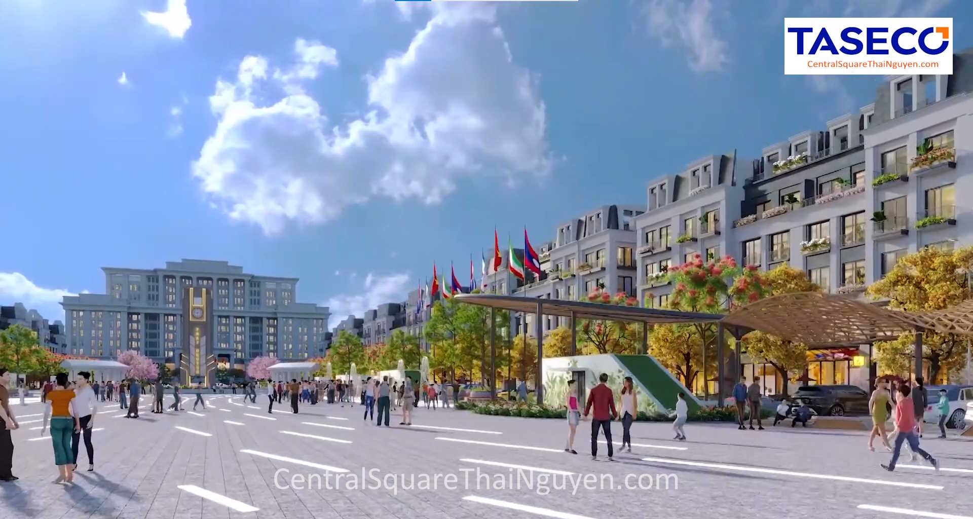 Quảng trường Central Square Thái Nguyên - không gian sự kiện và cảnh quan ven sông